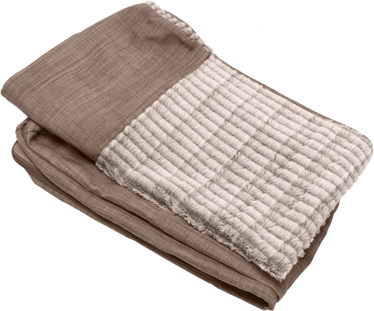 Replacement Dog Bed Cover Faux Fur & Velvet Sofa-Style, Machine Washable - Dark Sage, Jumbo (X-Large)