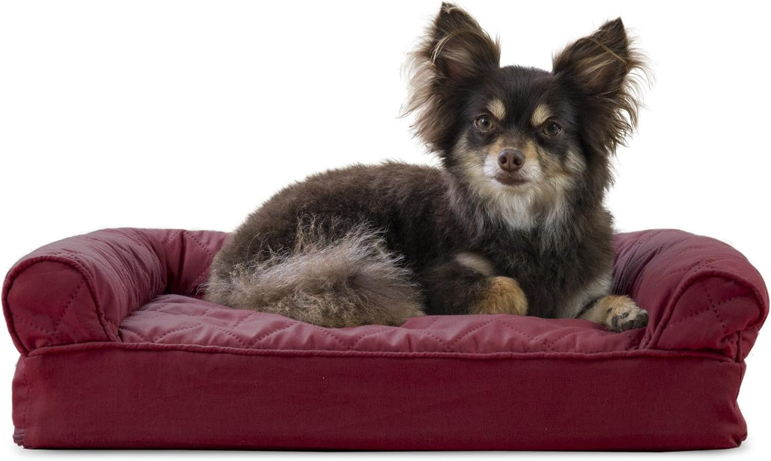 Replacement Dog Bed Cover Faux Fur & Velvet Sofa-Style, Machine Washable - Dark Sage, Jumbo (X-Large)