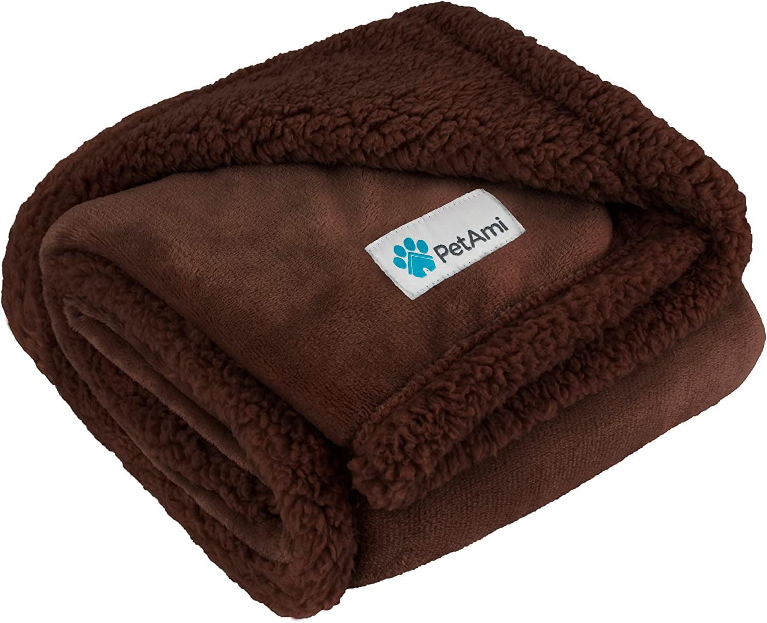 Dog Blanket for Medium Large Dogs, Pet Bed Blanket Cat Puppy Kitten, Fleece Furniture Couch Cover Protector Sofa Car, Soft Sherpa Dog Throw Plush Reversible Washable, 40X60 Plaid Navy Blue