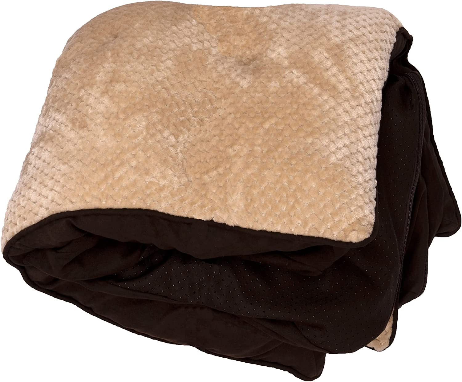 Replacement Dog Bed Cover Faux Fur & Velvet Sofa-Style, Machine Washable - Dark Sage, Jumbo (X-Large)