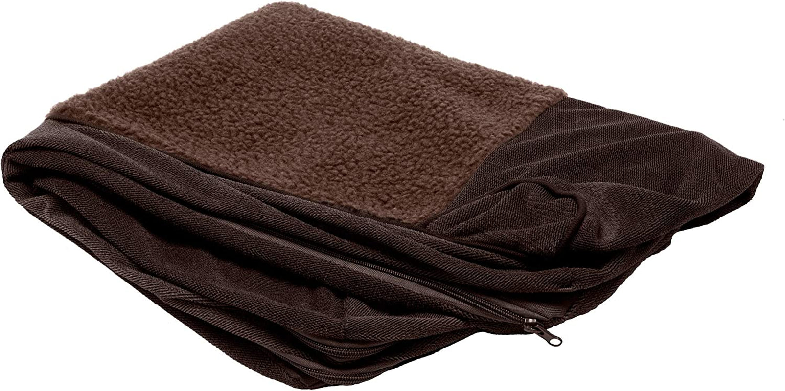 Replacement Dog Bed Cover Faux Fur & Velvet Sofa-Style, Machine Washable - Dark Sage, Jumbo (X-Large)