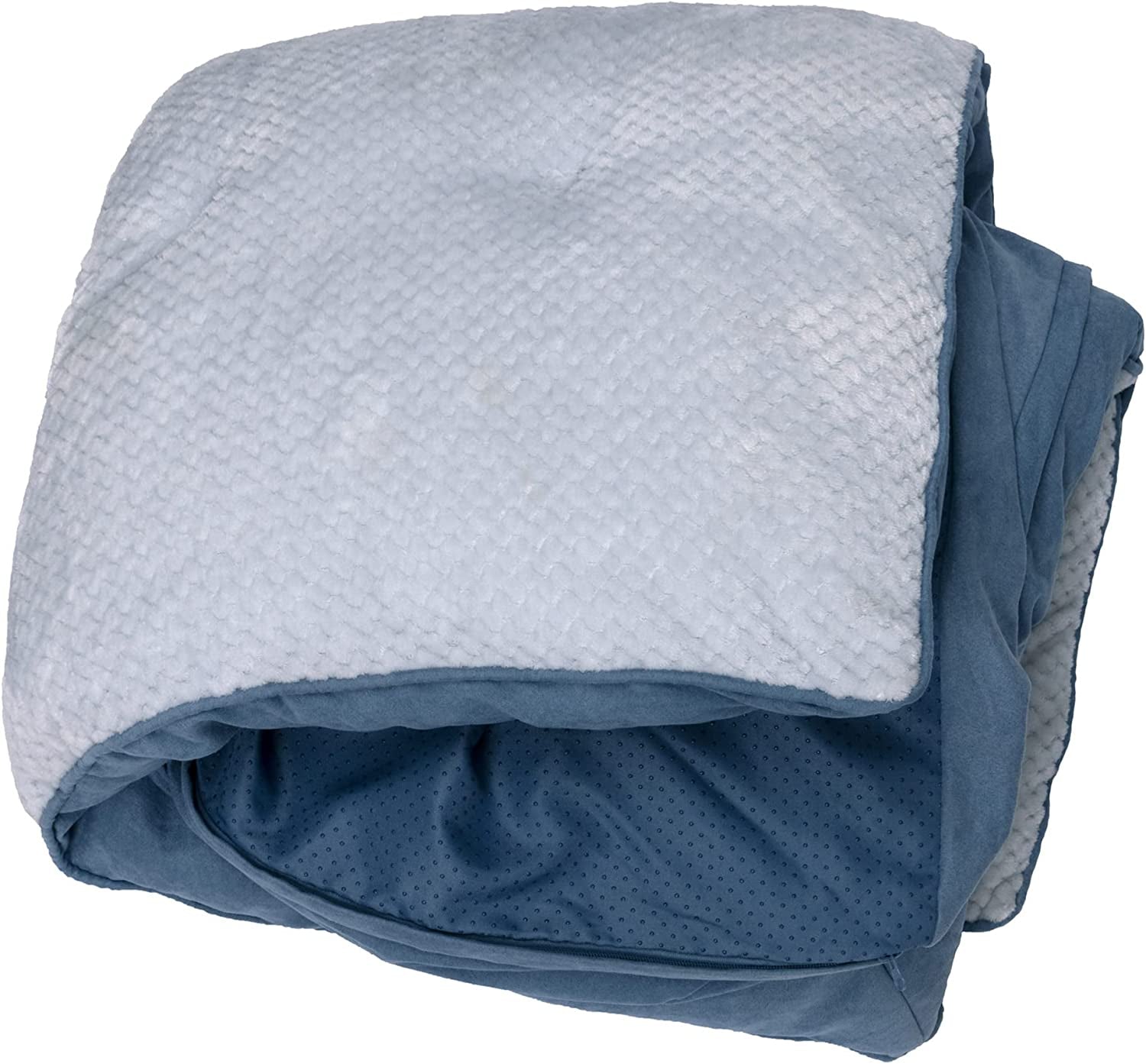 Replacement Dog Bed Cover Faux Fur & Velvet Sofa-Style, Machine Washable - Dark Sage, Jumbo (X-Large)