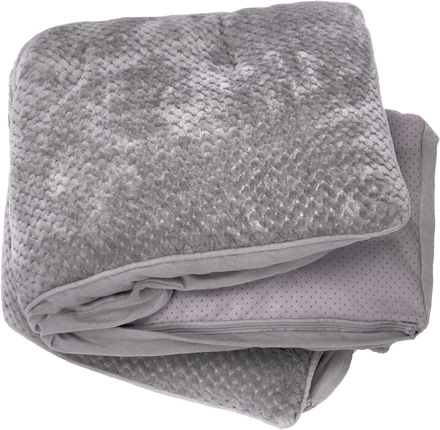 Replacement Dog Bed Cover Faux Fur & Velvet Sofa-Style, Machine Washable - Dark Sage, Jumbo (X-Large)